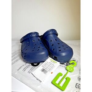 Crocs Baya Clog Navy Blue Classic Comfort Slip On Casual‎ Shoes Unisex